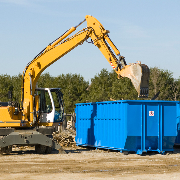 are there any restrictions on where a residential dumpster can be placed in Medora